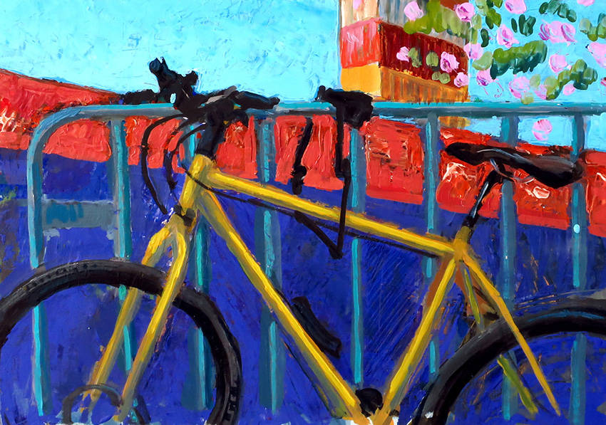 Mis Velo I, Ölbild von Alex Zwalen