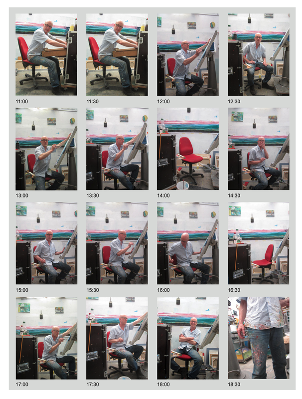 Entstehungsprozess eines Portraits von Alex Zwalen