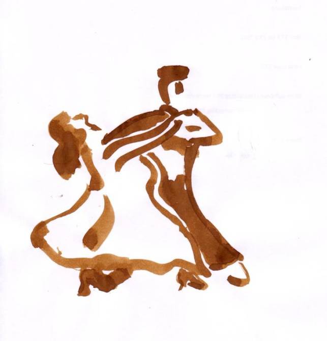 Zwei Tänzer von Alex Zwalen