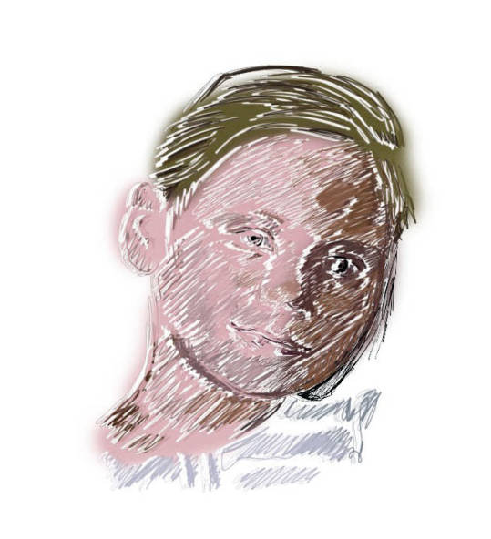 Digitale Portraitzeichnung von Alex Zwalen